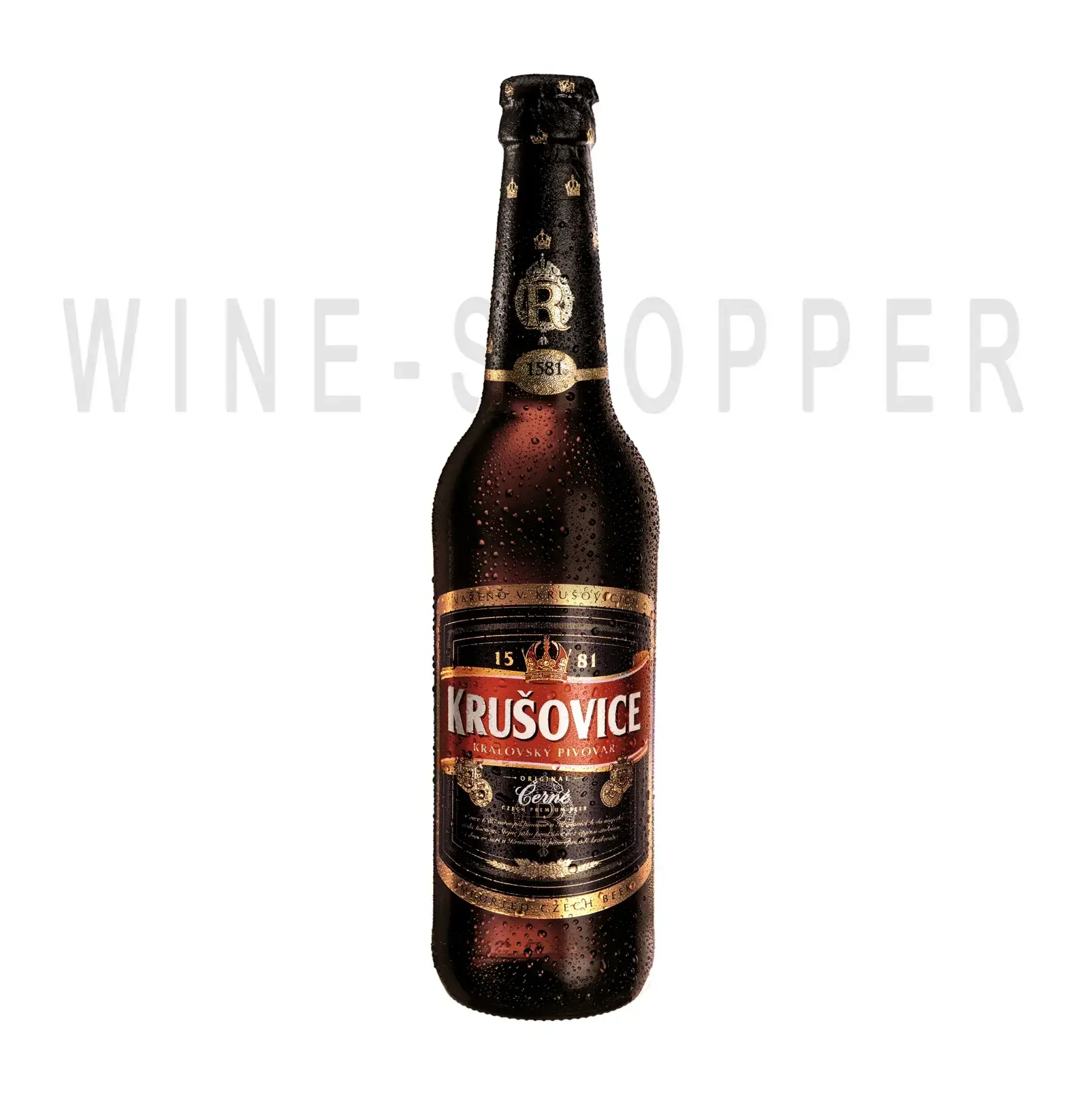 Пиво Krusovice Cerne, glass, 0.5 л