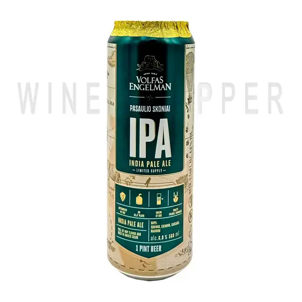 Пиво Volfas Engelman IPA ж/б 0.568 л