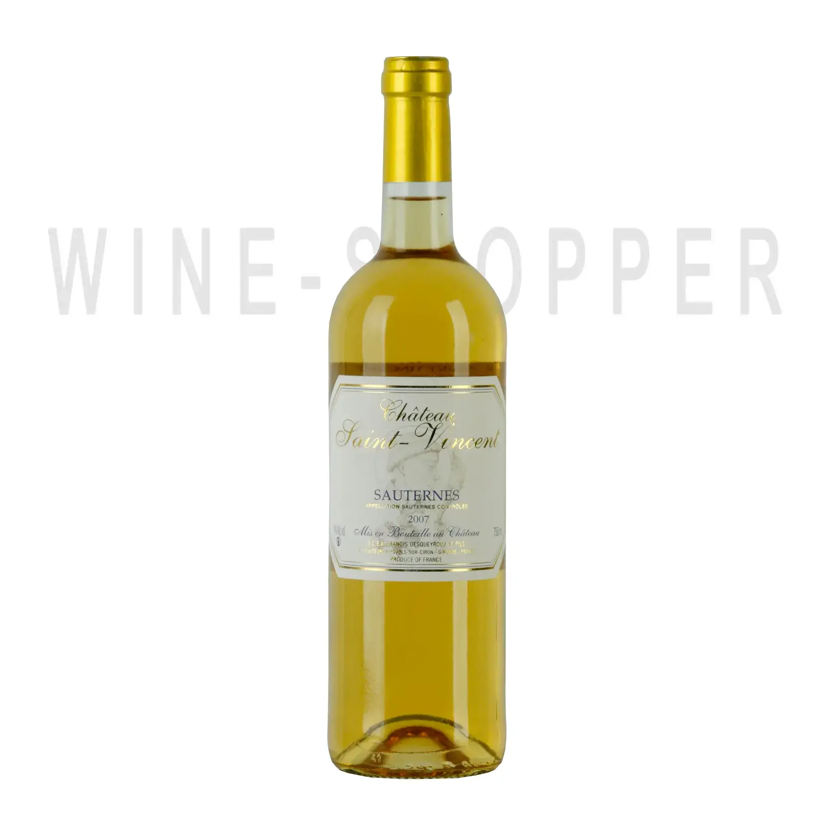 Вино Chateau Saint Vincent Sauternes 2007 0.75 л
