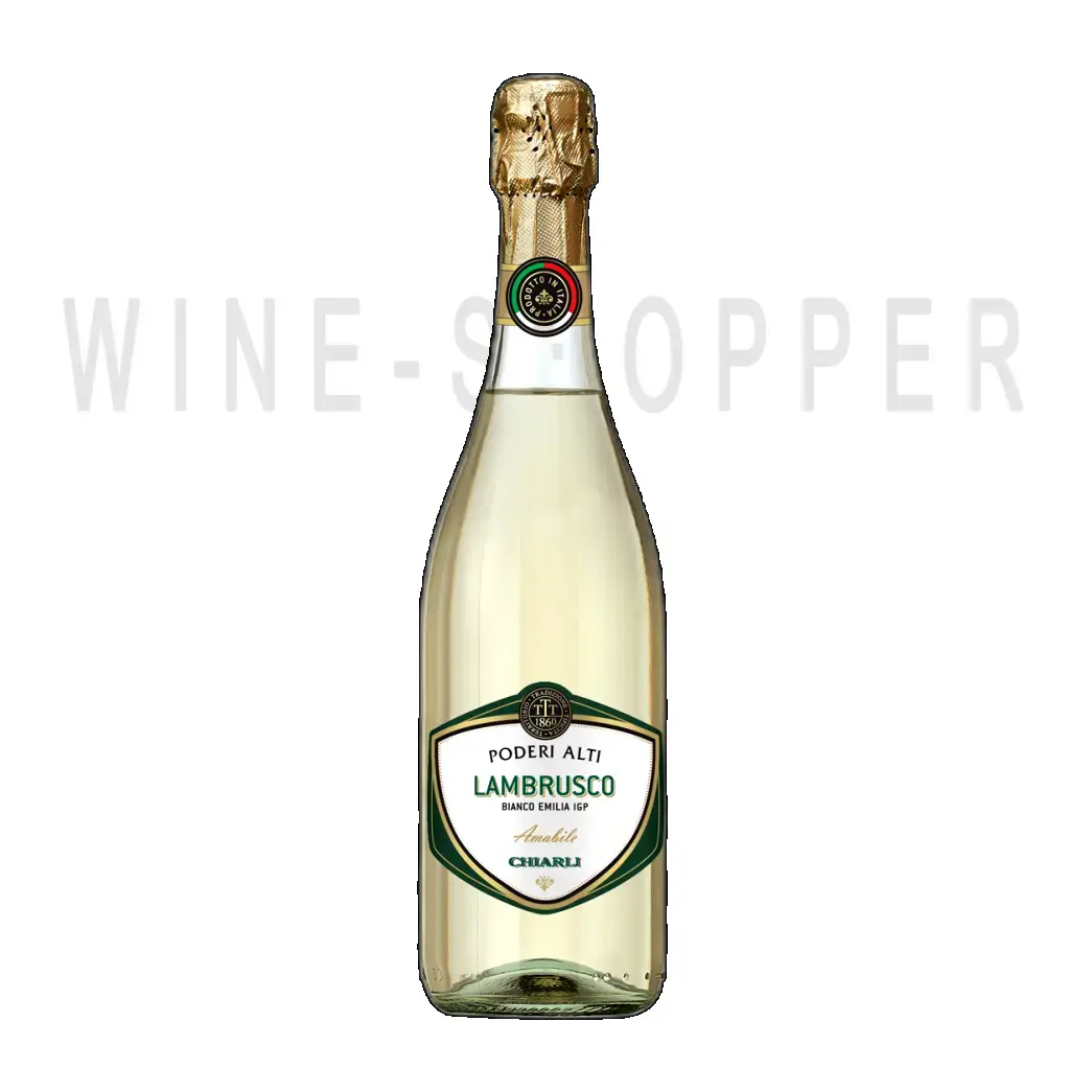 Игристое вино Chiarli Lambrusco dell'Emilia Bianco Poderi Alti 0.75 л