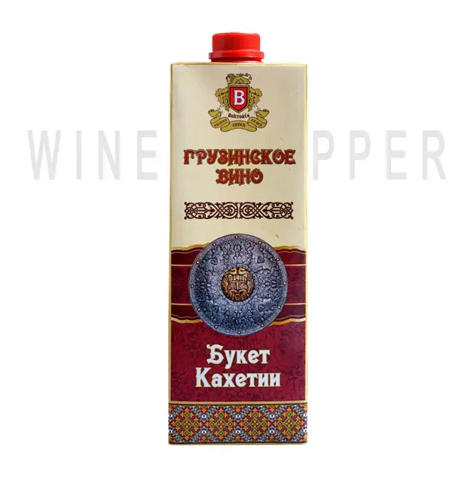 Вино Buket Kakhetii Gruzinskoe Stolovoe tetra-pak 1 л