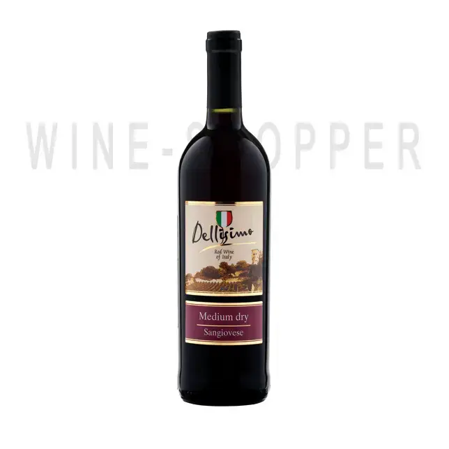 Вино Dellisimo Sangiovese Rubicone IGT red semi-dry 2017 0.75 л