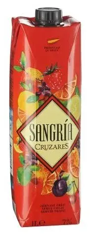 Вино Sangria Cruzares, 1 л