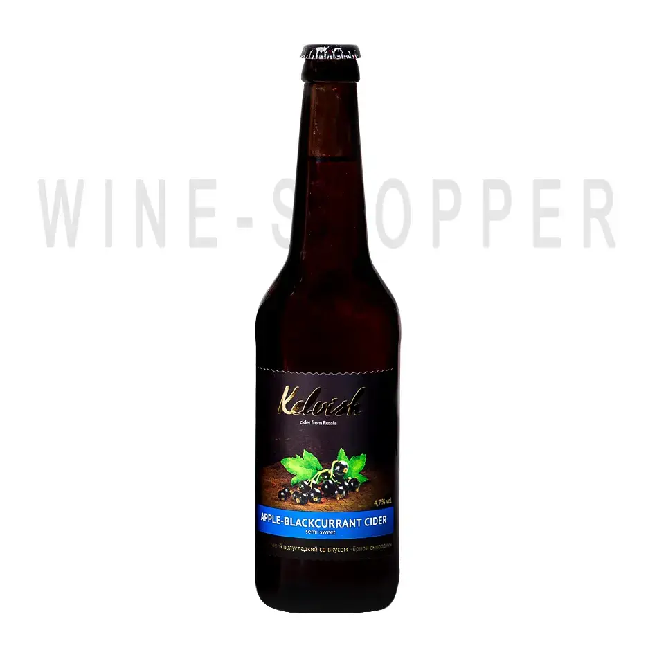Сидр Kelvish Apple-Blackcurrant Semi-Sweet 0.5 л