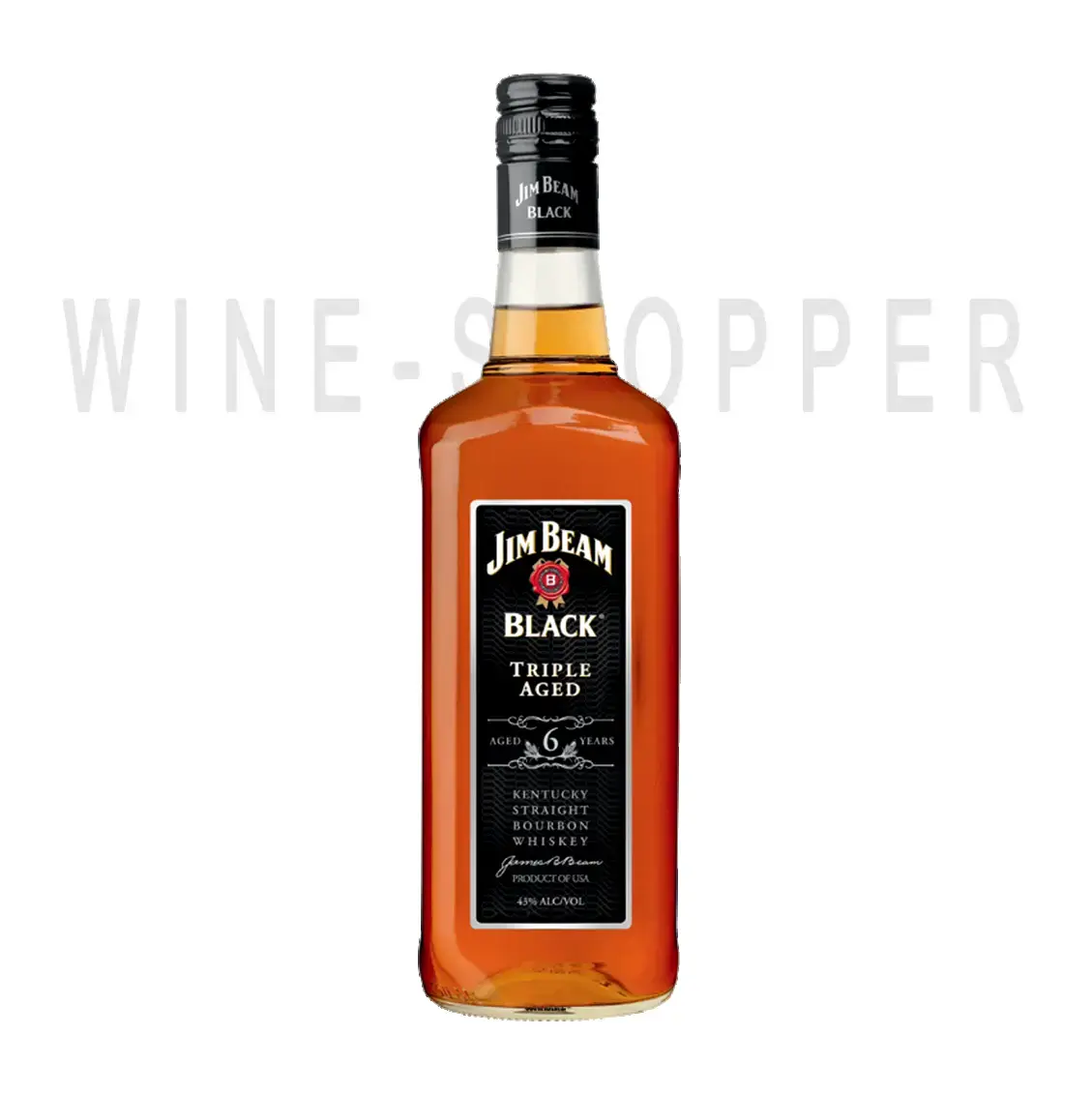 Виски Jim Beam Black Triple Aged 6 years old 1 л
