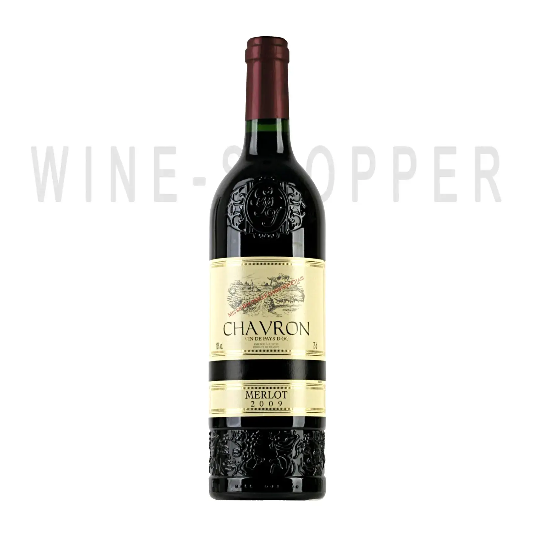 Вино Merlot Pays d`Oc Chavron 2009 0.75 л