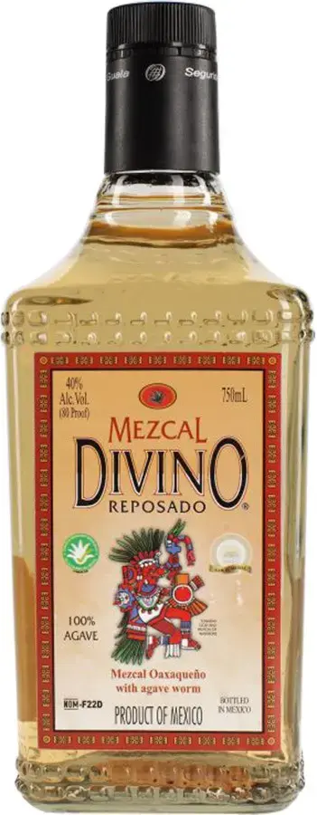 Мескаль Divino Mezcal Reposado with the caterpillar 0.75 л