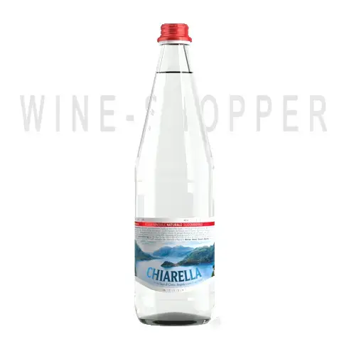 Минеральная вода Mineral still water Chiarella in white glass bottle aerate 0.75 л