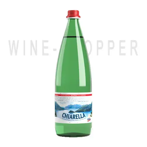 Минеральная вода Mineral still water Chiarella in green glass bottle aerate 1 л
