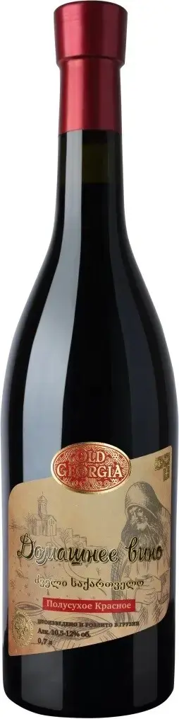 Вино Georgian Wine House Old Georgia Domashnee Red Semi-Dry, 0.7 л