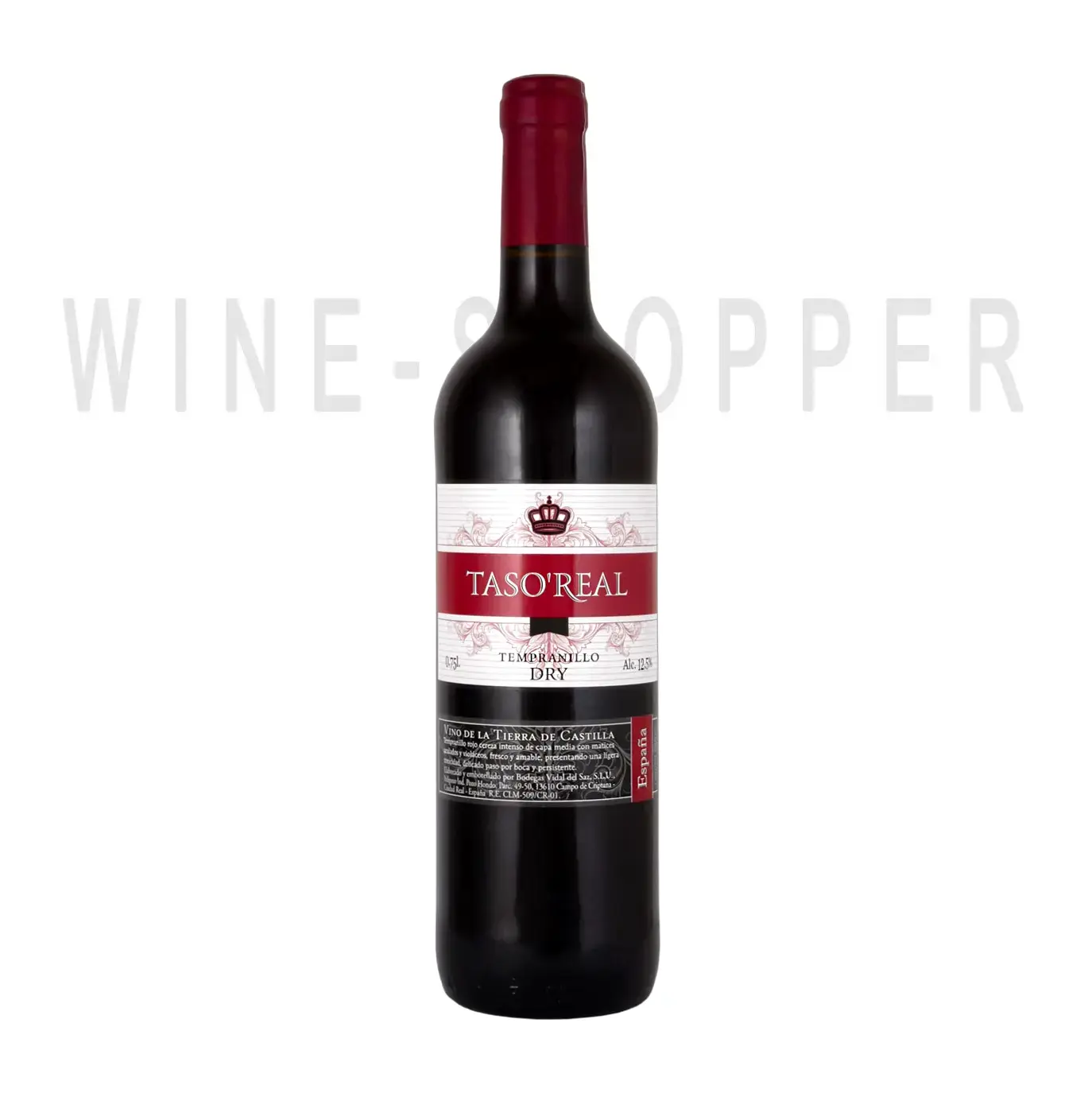 Вино Taso Real Tempranillo Dry VdT 0.75 л