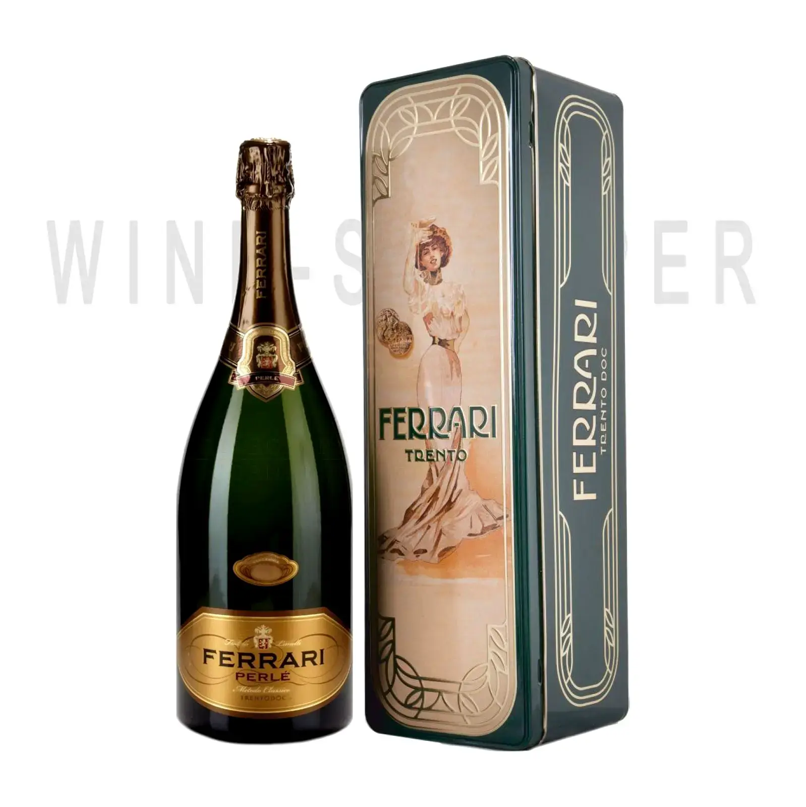 Игристое вино Trento DOC Ferrari Perle brut in gift box 2010 1.5 л