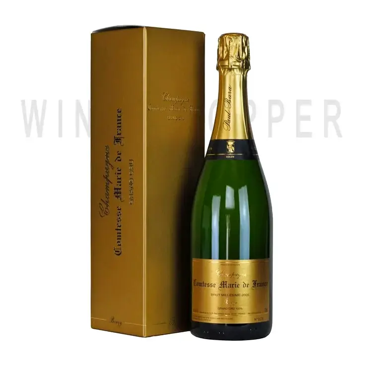 Шампанское Paul Bara, Comtesse Marie de France Brut Grand Cru, Champagne AOC, gift box 2006 0.75 л