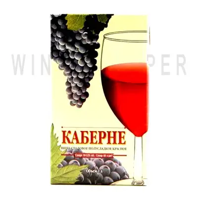 Вино Stolovoe красное полусладкое Kaberne 1 л