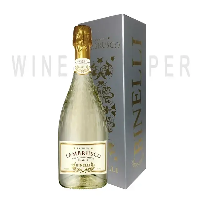 Игристое вино Binelli Premium Lambrusco Bianco Amabile Dell'Emilia gift box 0.75 л
