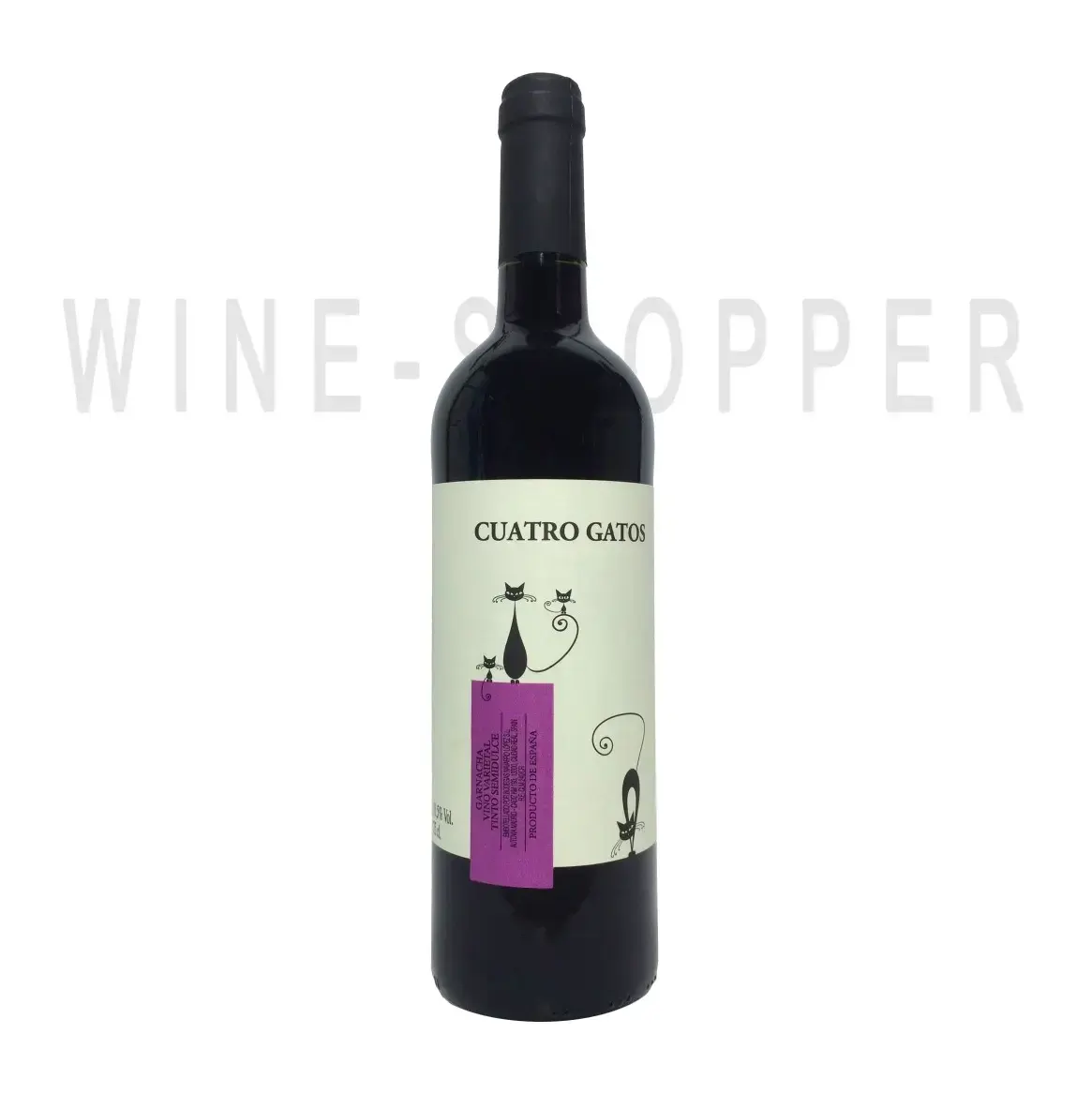 Вино Cuatro Gatos Garnacha Tinto Semidulce 0.75 л