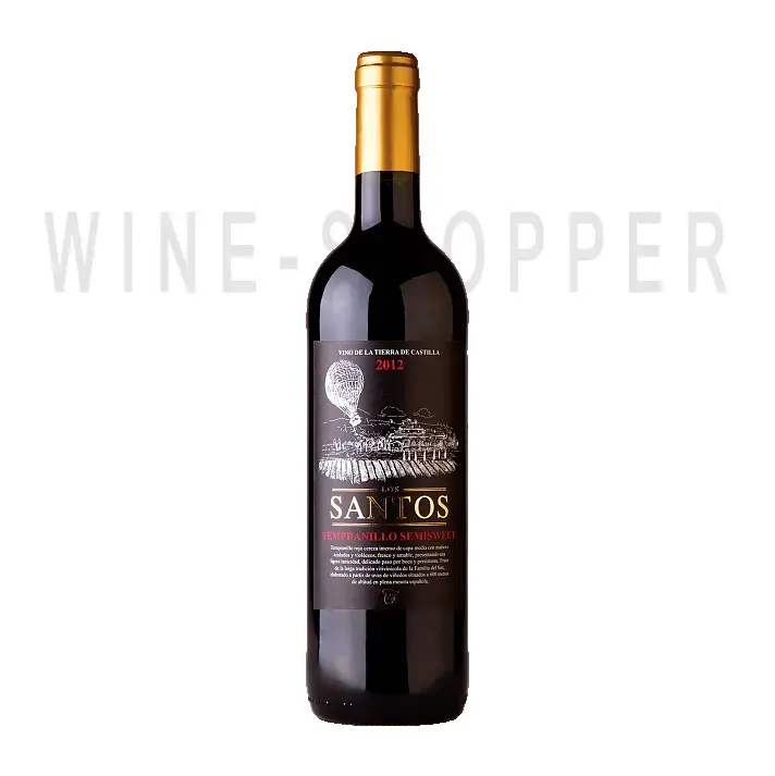 Вино Los Santos Tempranillo red semi sweet 2017 0.75 л