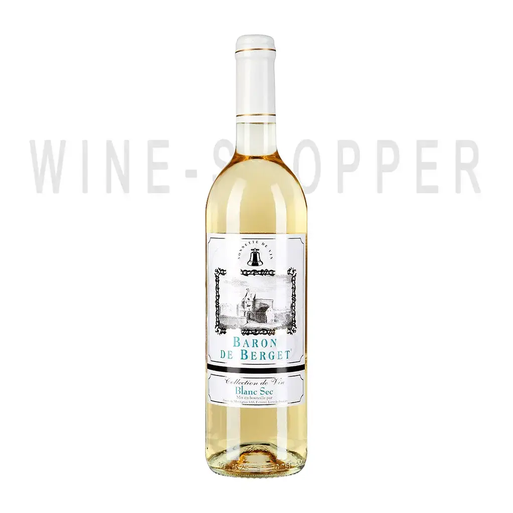 Вино Baron de Berget Blanc Sec 0.75 л