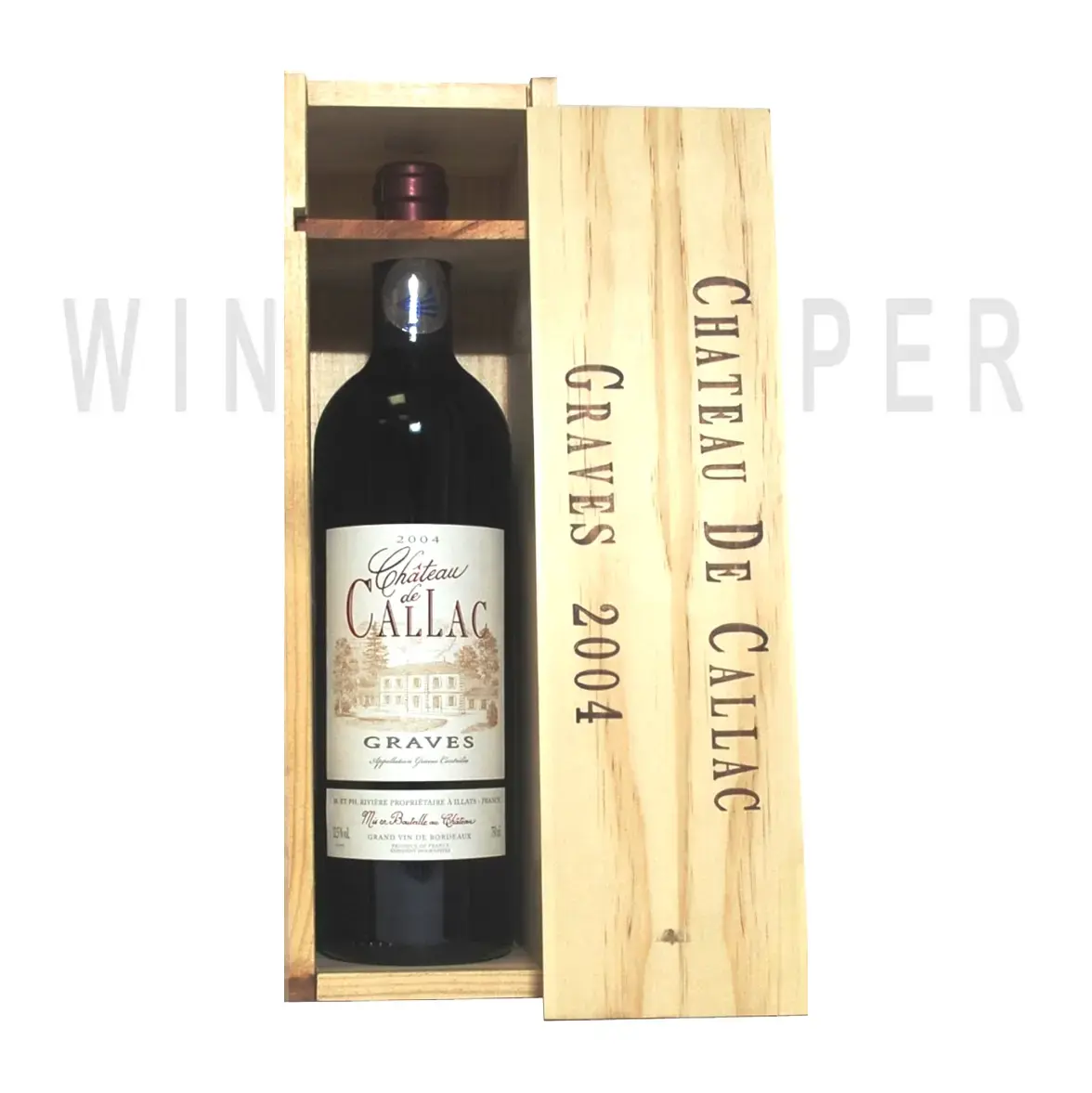 Вино Chateau de Callac wooden box 2005 0.75 л