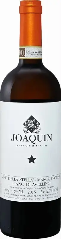 Вино Joaquin Vino della Stella Fiano di Avellino DOCG, 2015, 0.75 л