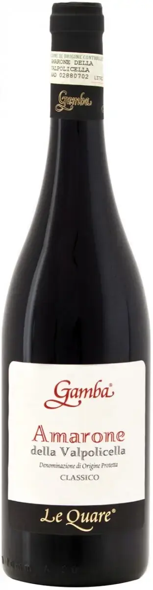 Вино Gamba Le Quare Amarone della Valpolicella DOP Classico, 2013, 0.375 л 