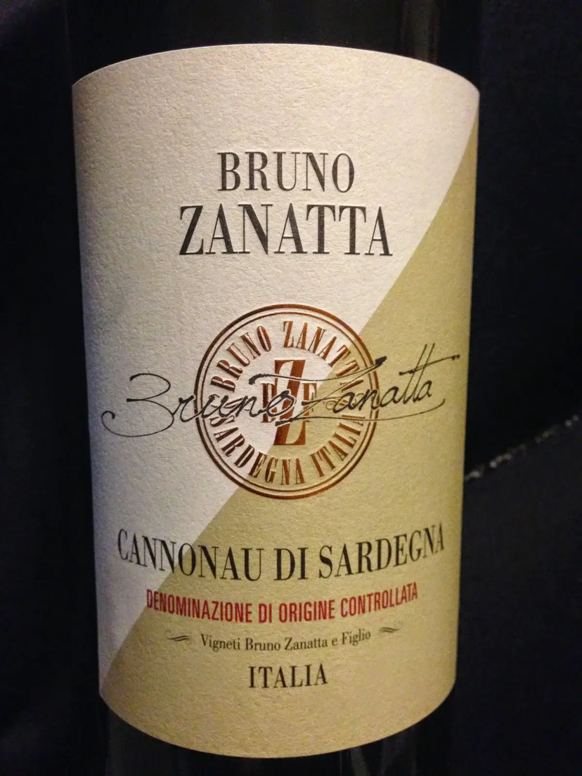 Вино Canonau di Sardegna Bruno Zanatta 2016 0.75 л