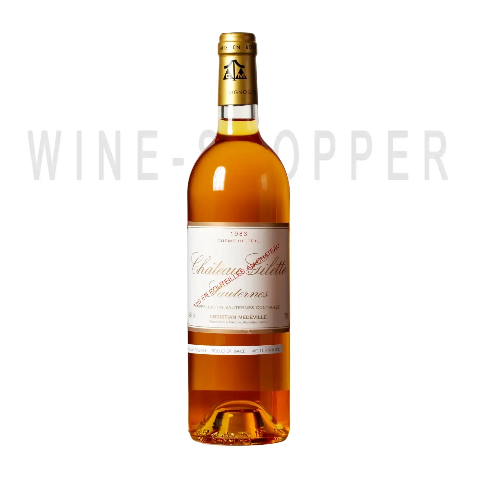 Вино Chateau Gilette Sauternes AOC 1983 0.75 л