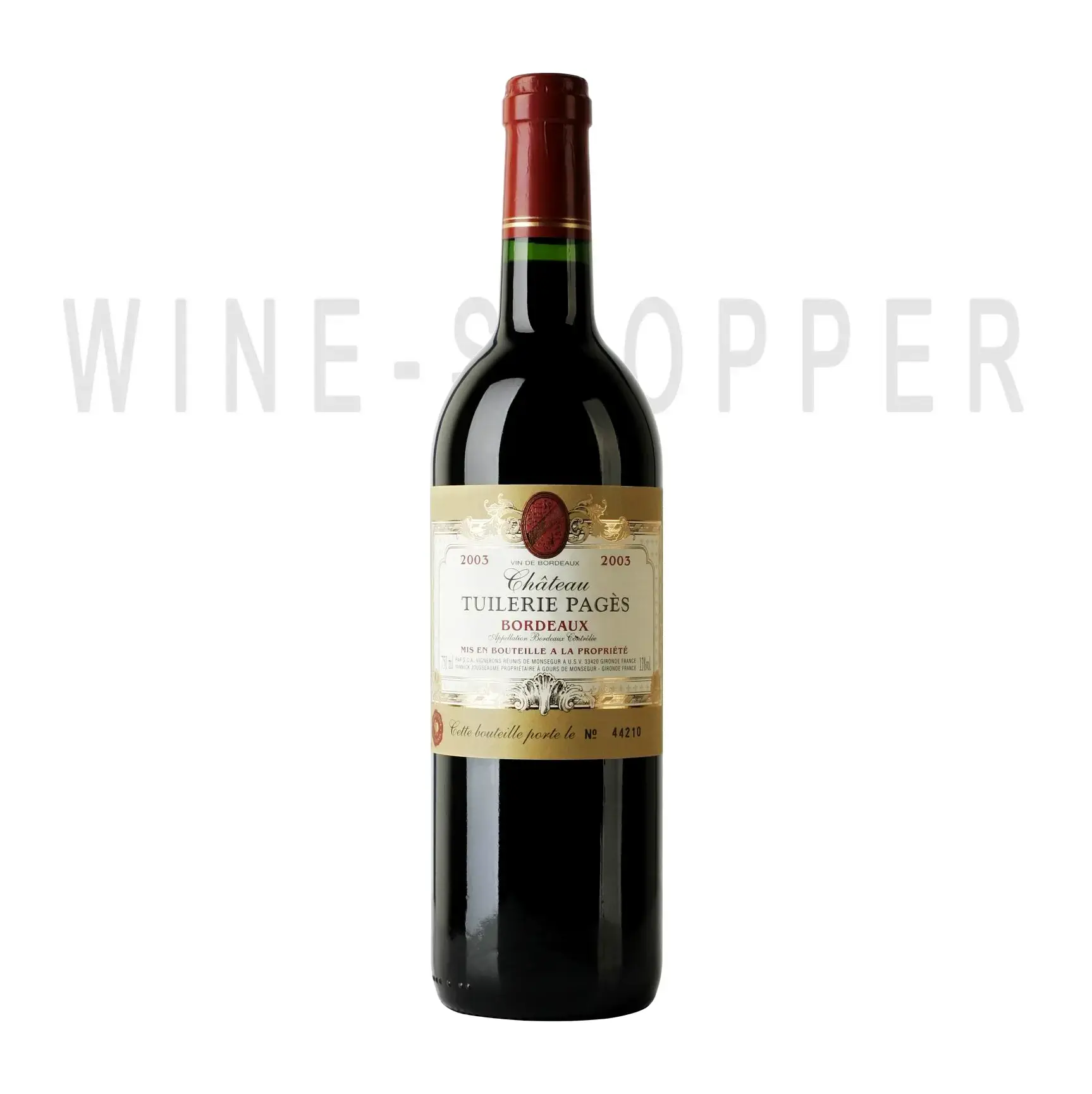Вино Chateau Tuilerie Pages Bordeaux 2011 0.75 л