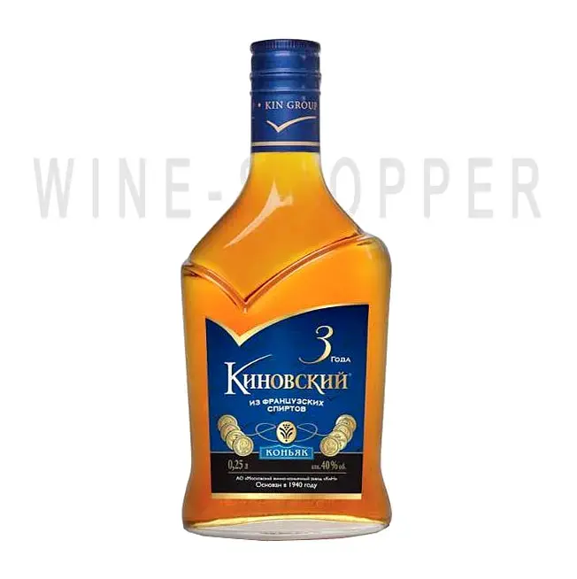 Коньяк Киновский трехлетний 0.25 л