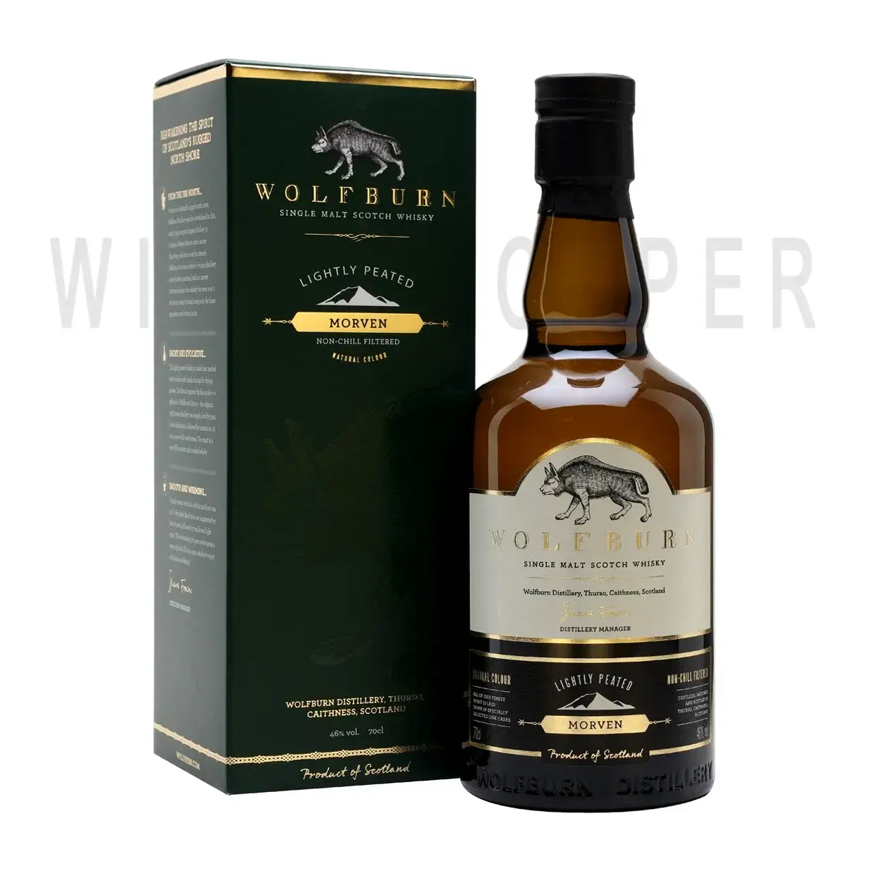 Виски Wolfburn Morven, gift box 0.7 л