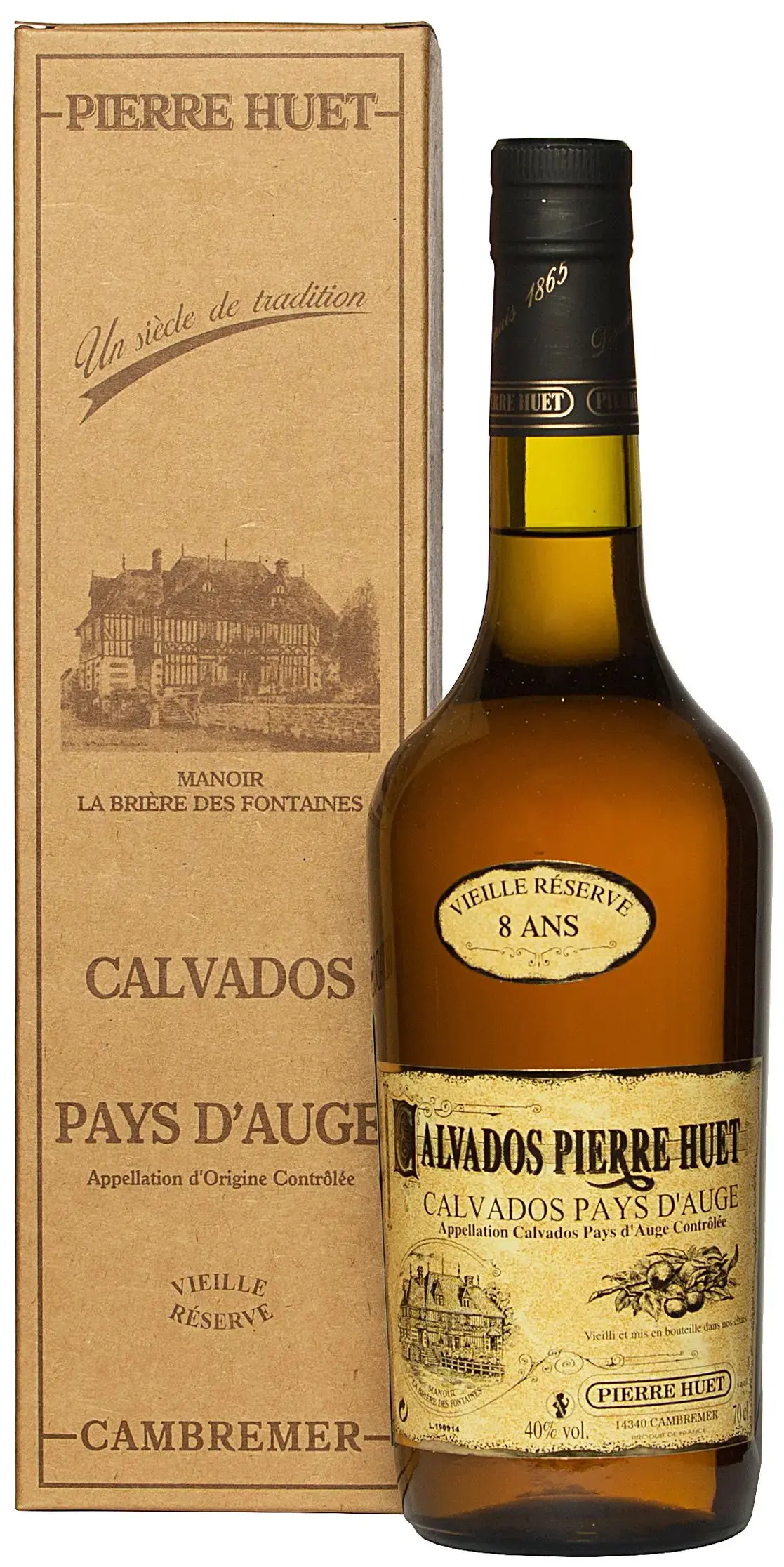 Кальвадос Calvados Pays D'auge Vielle 12 Ans in Gift Box 0.7 л