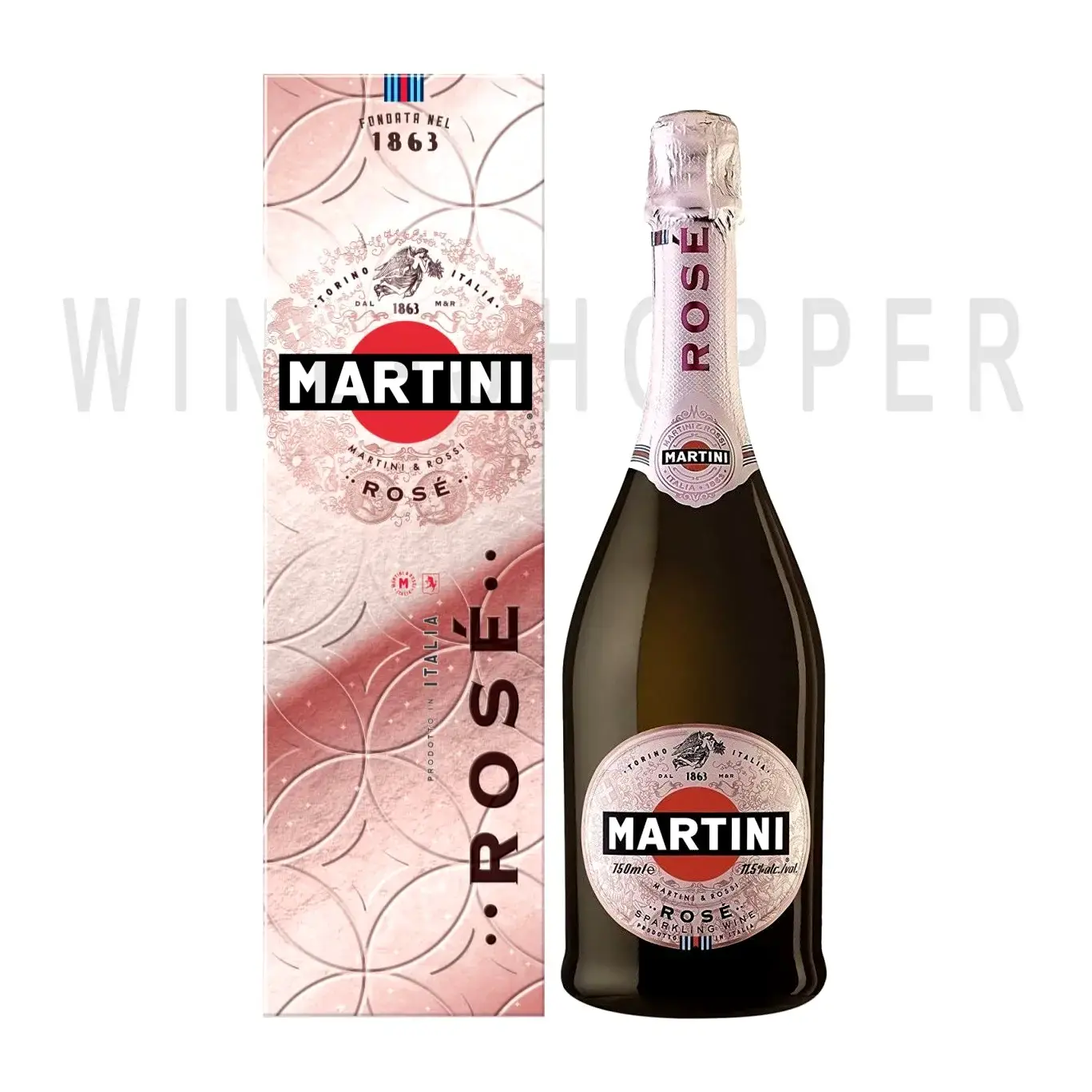 Игристое вино Martini Rose Extra Dry gift box 0.75 л