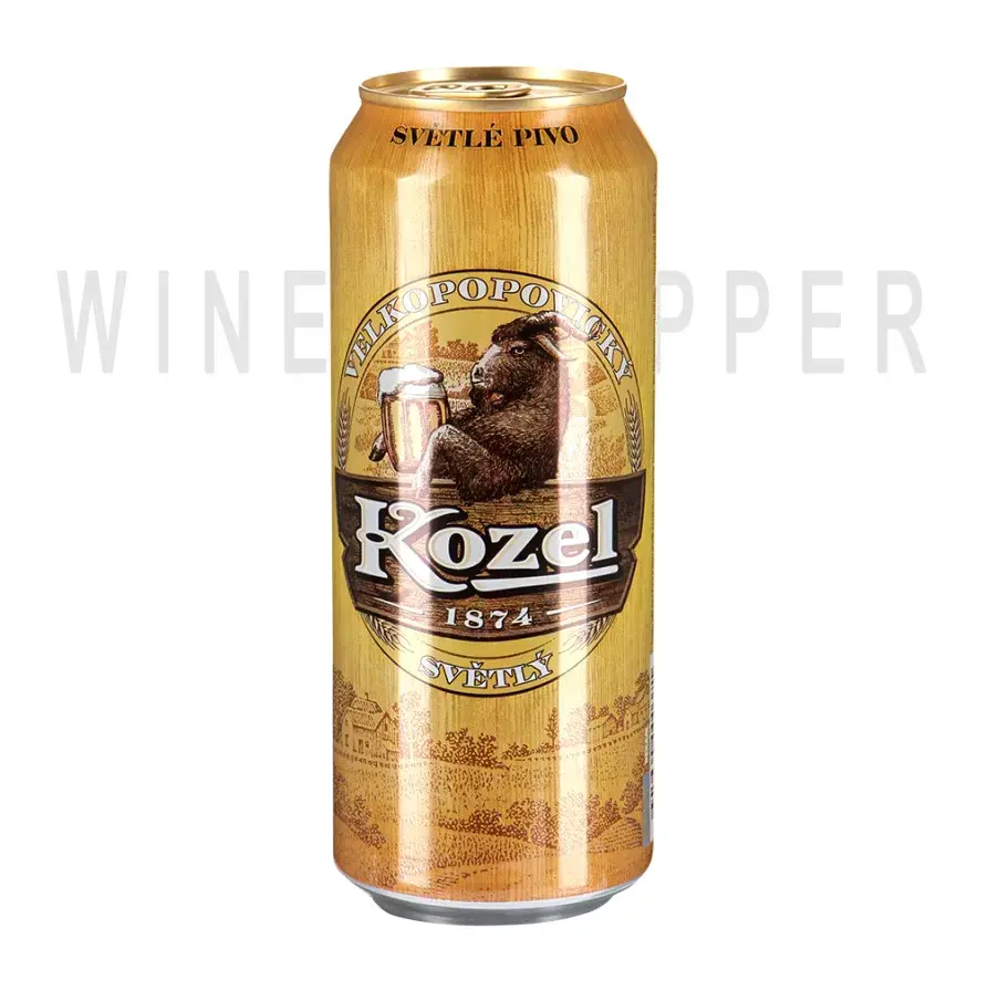 Пиво Velkopopovicky Kozel Svetly in can 0.45 л