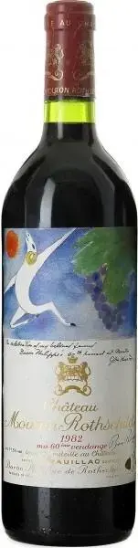 Вино Chateau Mouton Rothschild Pauillac AOC Premier Grand Cru Classe, 1982, 0.75 л