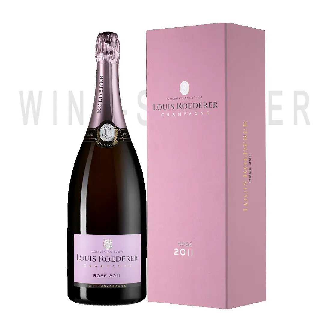 Шампанское Louis Roederer Brut Rose Deluxe AOC gift box 2010 1.5 л