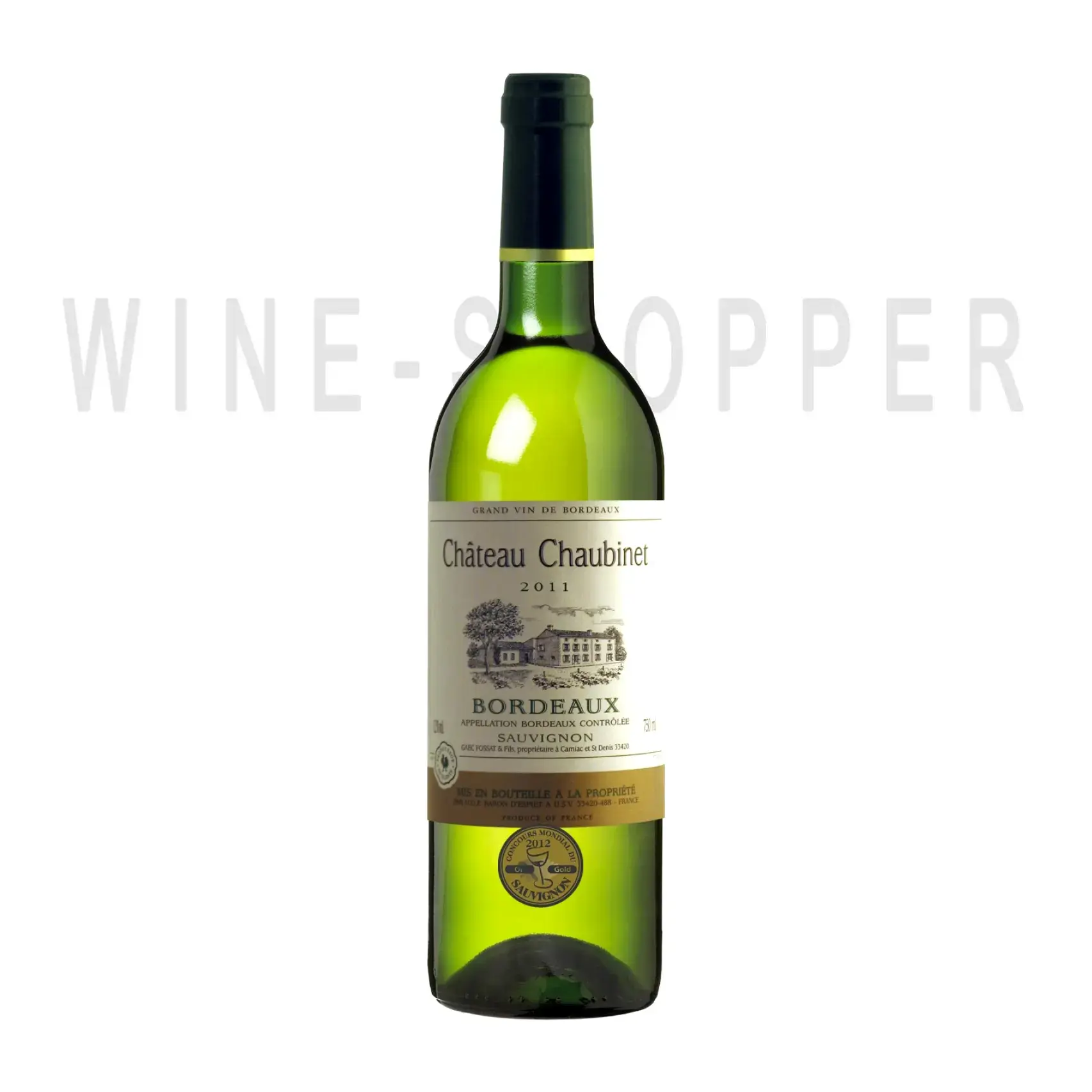 Вино Chateau Chaubinet Bordeaux Sauvignon 2012 0.75 л