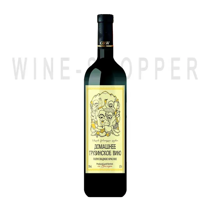 Вино GRW Homemade Georgian Wine Red Semi-Sweet 0.75 л