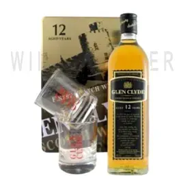 Виски Glen Clyde 12 Years Old, gift wrap glass 0.7 л