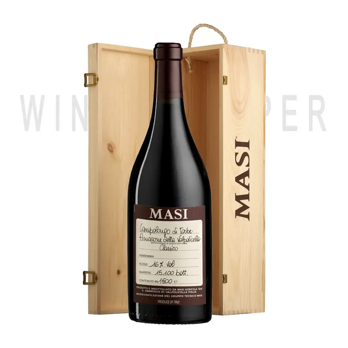 Вино Masi Campolongo di Torbe Amarone della Valpolicella Classico wooden box 2006 3 л