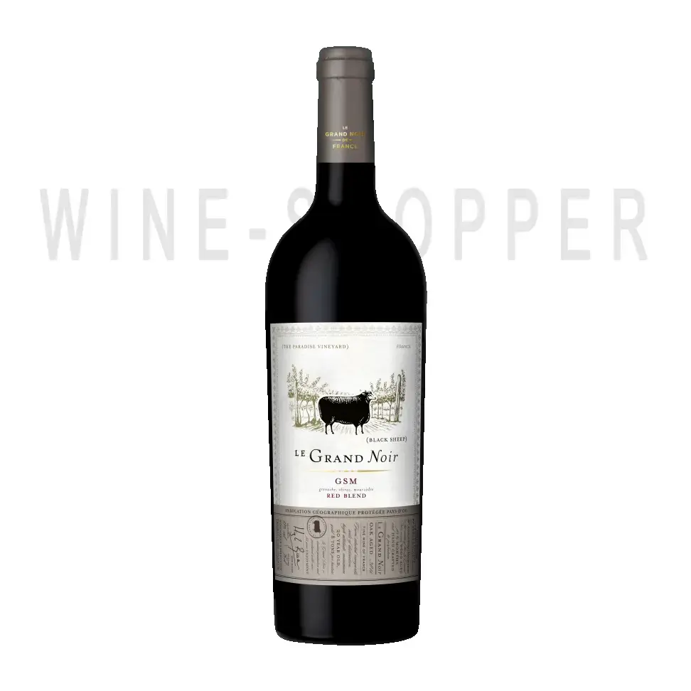 Вино Les Celliers Jean d'Alibert Le Grand Noir Grenache-Syrah-Mourvedre 2016 0.75 л