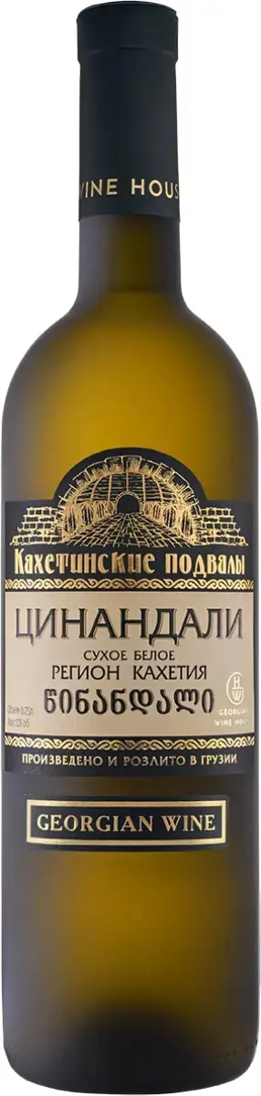 Вино Кахетинские Подвалы Цинандали, 0.75 л
