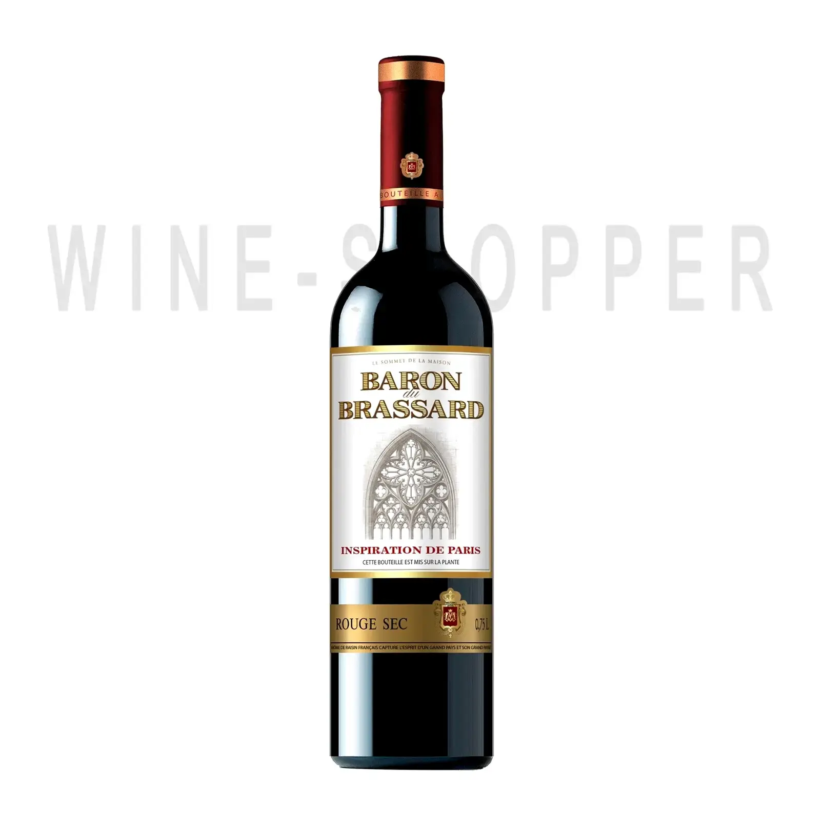 Вино Baron du Brassard Rouge Sec 0.75 л