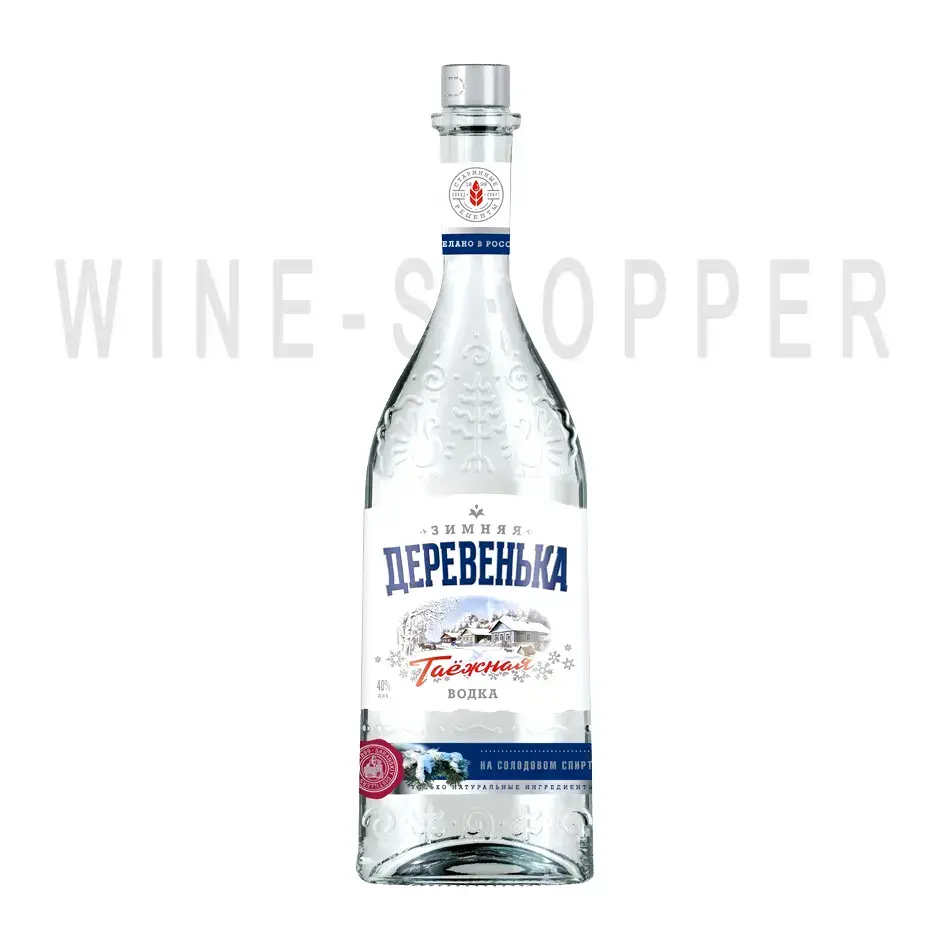 Водка Зимняя деревенька Таежная 0.25 л