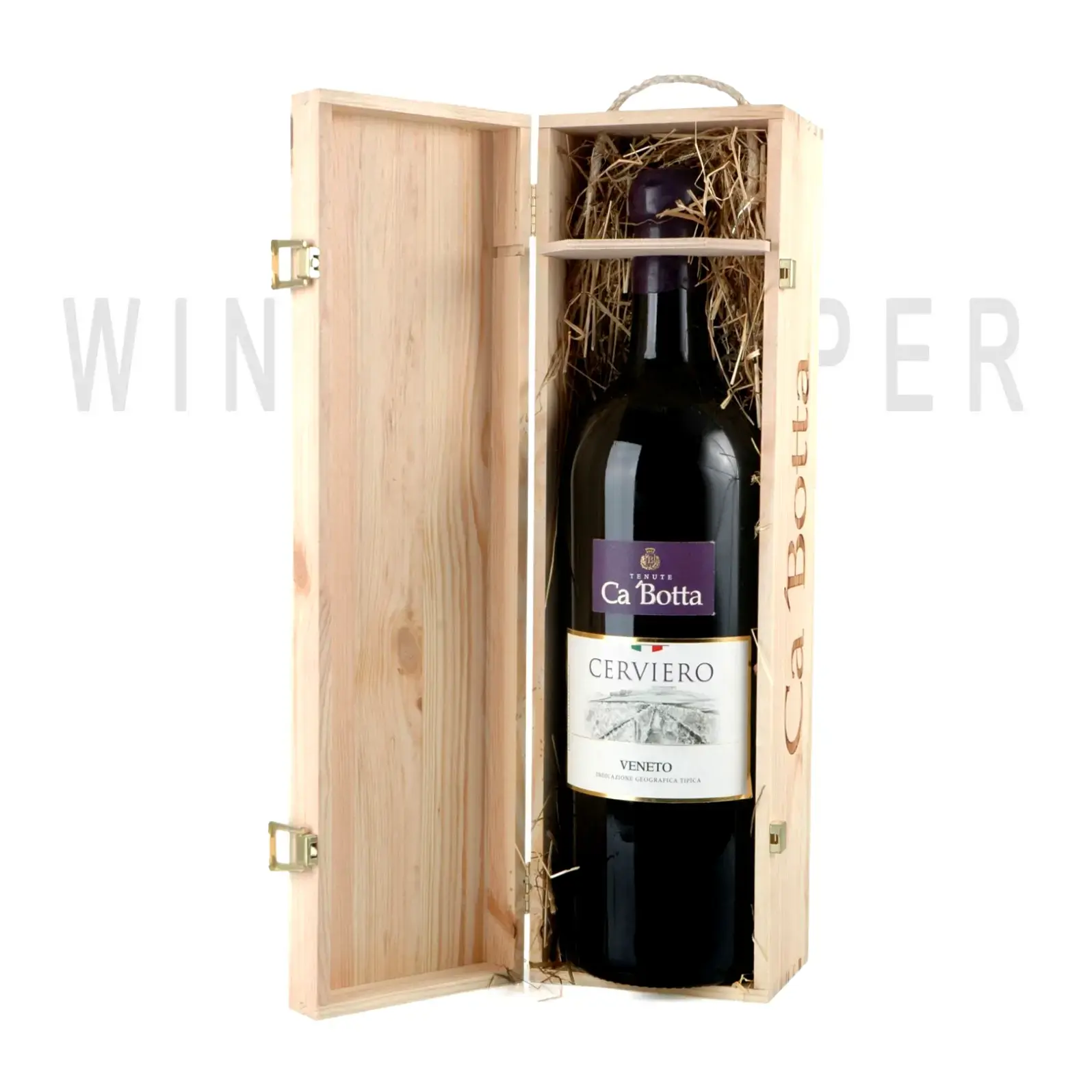Вино Ca'Botta Cerviero Veneto IGT wooden box 2013 1.5 л