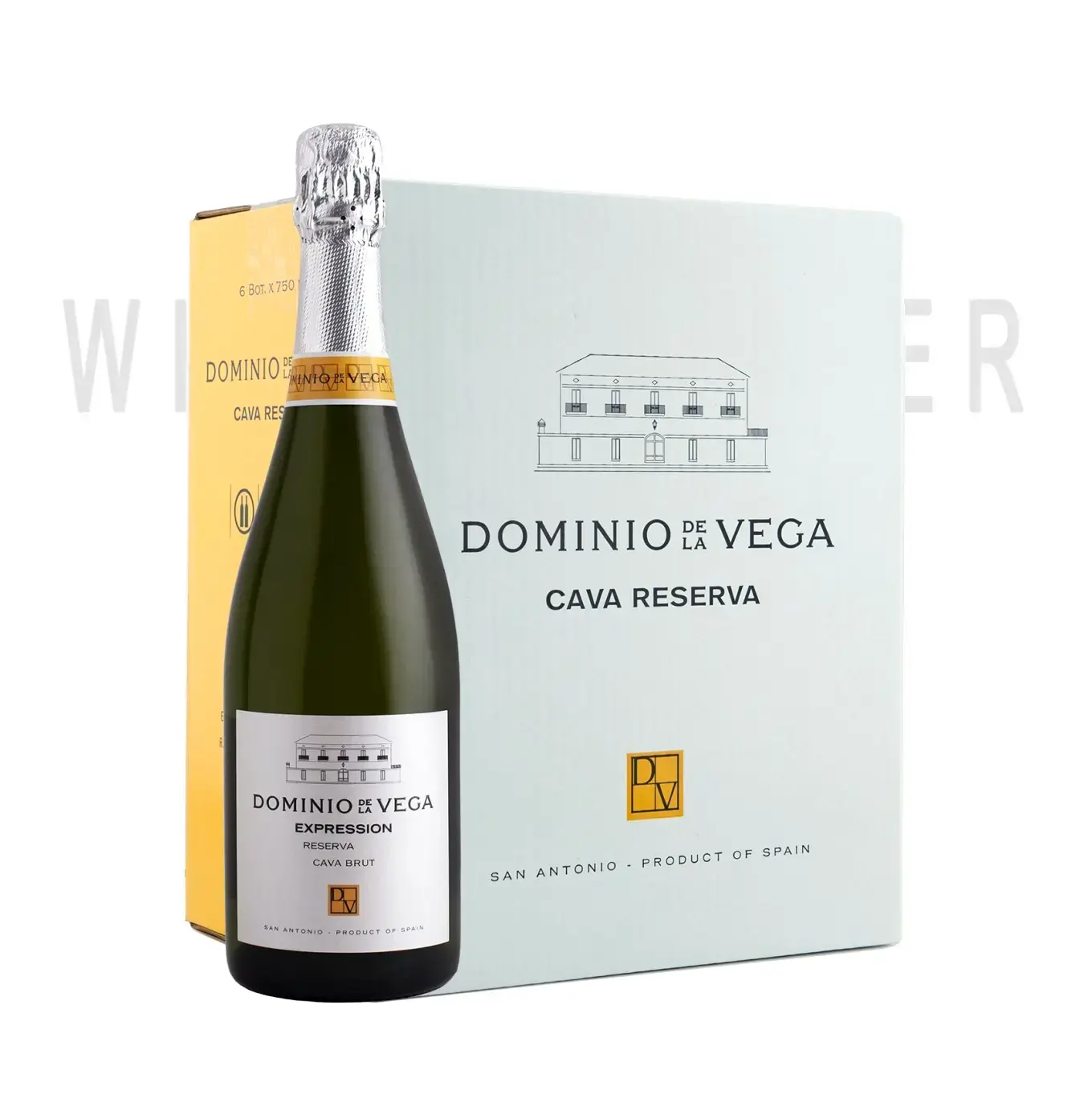 Игристое вино Dominio de la Vega Expression Brut Reserva Cava DO gift box 2016 0.75 л 
