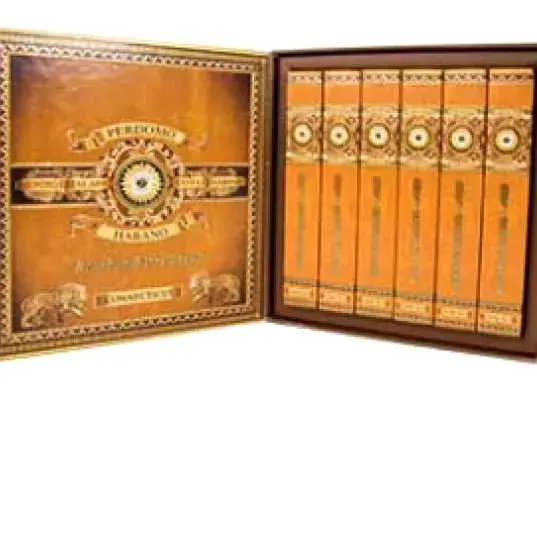 Сигары Perdomo Habano Bourbon Barrel-Aged Connecticut Epicure Gift Set 6 шт в подарочной упаковке
