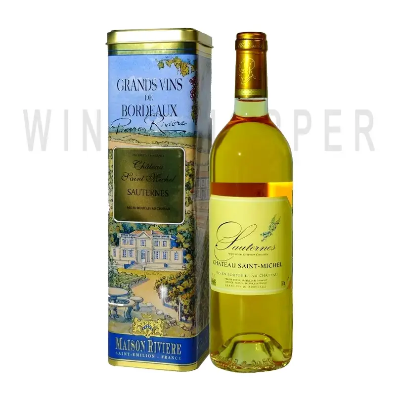 Вино Chateau Saint Michel Sauternes in metal tube 2007 0.75 л