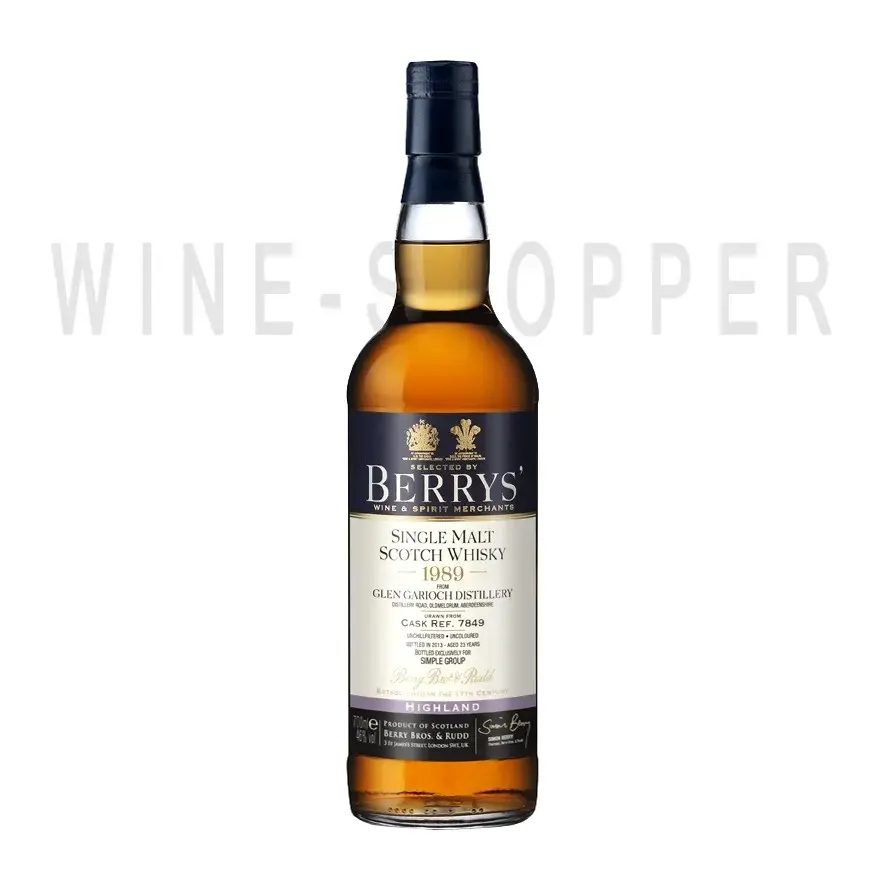 Виски Berrys Glen Garioch 1989 0.7 л