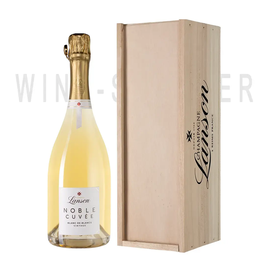 Шампанское Lanson Noble Cuvee Blanc de Blancs in wooden box 2000 0.75 л