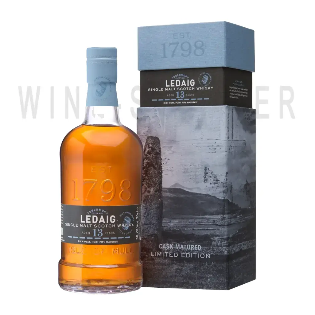 Виски Ledaig 13 Years Old Port Pipe Matured, gift box 0.7 л